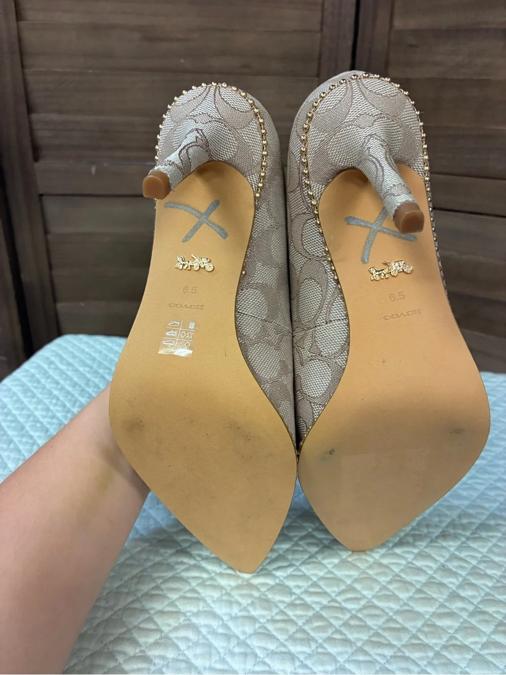 Coach Waverly Jacquard pump